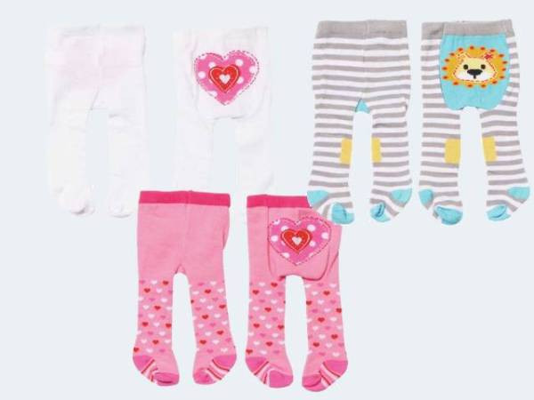Zapf | Dolly Moda Strumpfh. 2er,sort.,Gr.38-46 | 870174