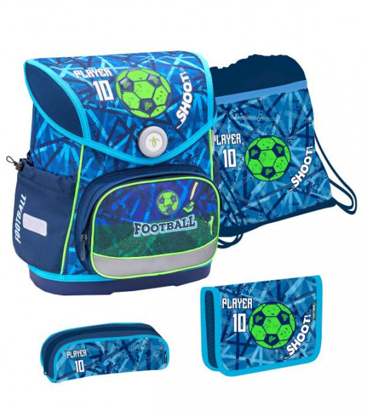 Belmil | Compact Schulranzen Set 4 - teilig Play Football