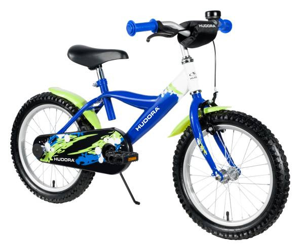 Hudora | Kinderfahrrad, 16" | grün/blau | 10541