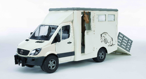 Bruder | MB Sprinter Tiertransporter inkl. 1 Pferd | 2533