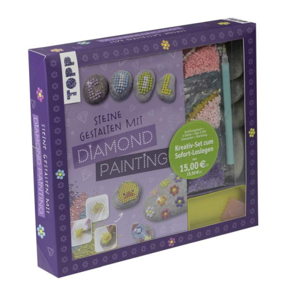 Frech | Kreativ-Set Steine gestalten mit Diamond Painting | frechverlag
