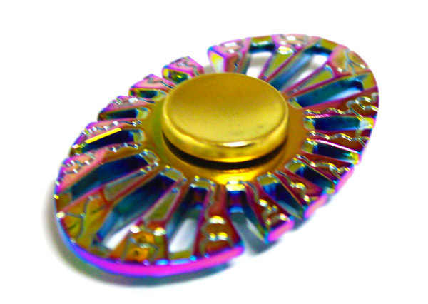 Finger Spinner | Luxusufo | Metall | Regenbogen