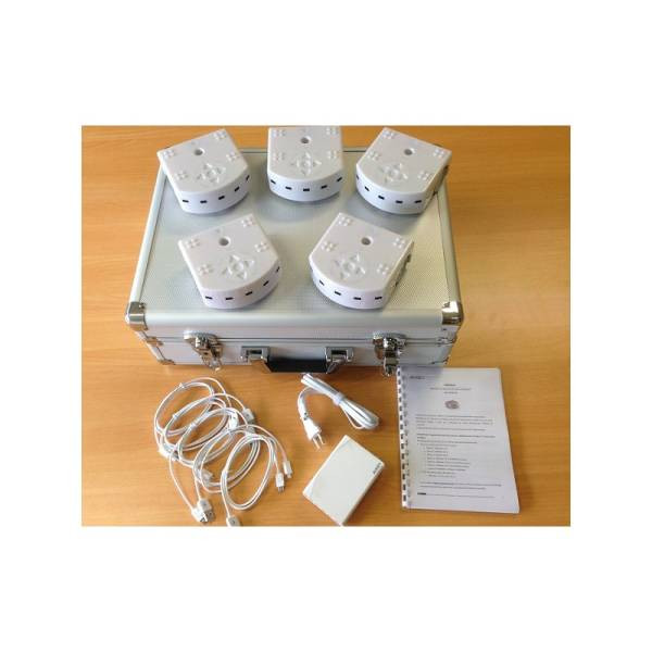 Koffer mit 5 Thymio II Wireless Robotern für die Ausbildung