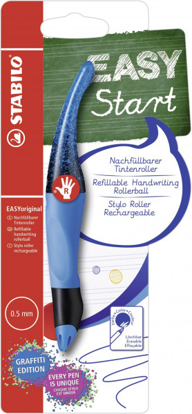 STABILO EASYoriginal Graffiti blau R und 1 refill M blau Blister
