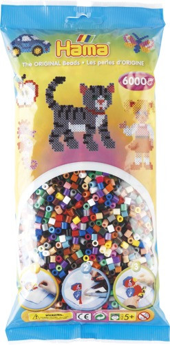 Dan Import | HAMA Perlen bunt 6.000Stück | 205-67