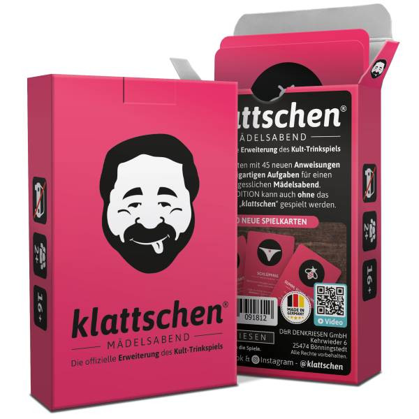 Denkriesen | DENKRIESEN - klattschen® - Mädelsabend - SPIELKARTENKARTON | KL1410