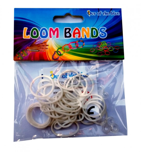 Loombandz | 30 Ringe | weiß