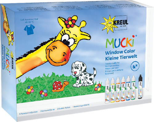 Kreul | Mucki Window Color 7er Set kl. Tierwelt | 24451