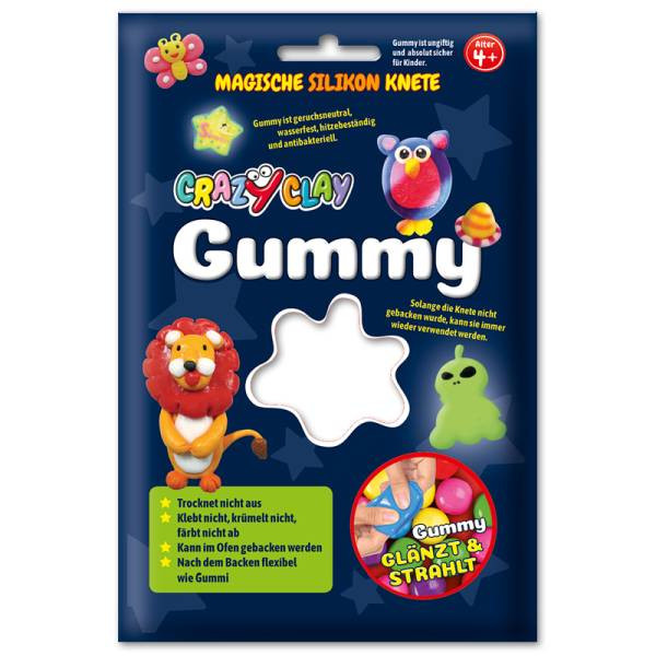 Crazy Clay | Gummy Basic-Farben Weiß