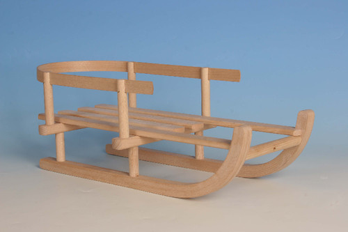 Wenzel-Holz | Puppen-Schlitten Holz, L46cm/B20cm | 3012