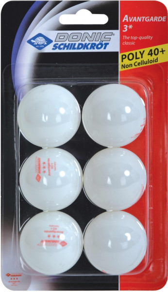 MTS Sportartikel | Schildkröt TT-Bälle 3*6er Pack Poly weiß | 6085