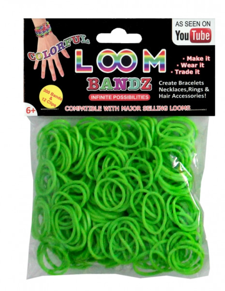 Loom Bandz | 300 Ringe | Grün