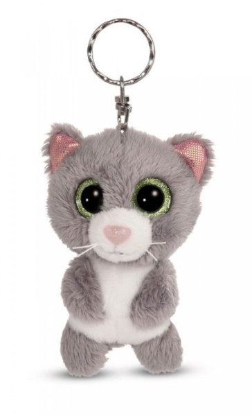 NICI |Schlüsselanhänger GLUBSCHIS Katze grau | Felinja 9cm | 48692