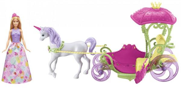 Mattel | BRB Bonbon Prinzessin, Einhorn & Kutsche | DYX31