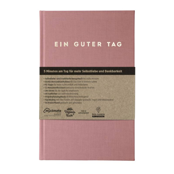 Ein guter Verlag | Ein guter Tag | Achtsamkeitstagebuch | Altrosa