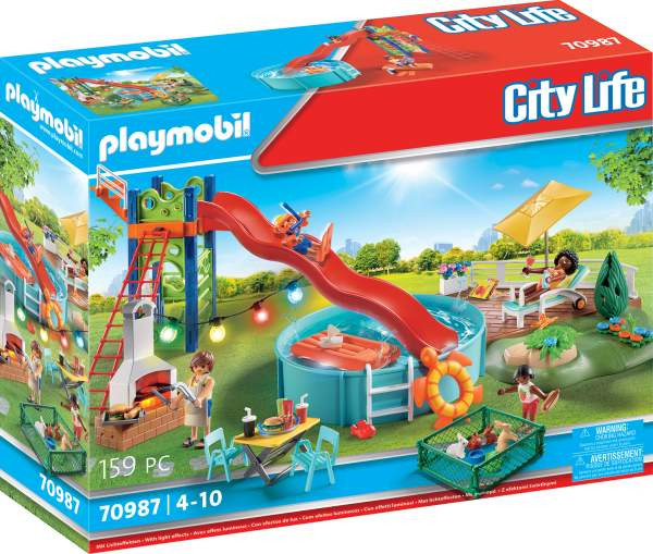 Playmobil | Poolparty mit Rutsche | 70987
