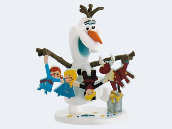 Bullyland |  Frozen Geschenkbox | Spielfigur Olaf mit Girlande
