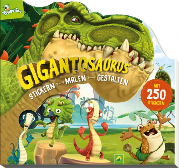 Schwager & Steinlein | Gigantosaurus - Stickern-Malen-Gestalten | 8258700