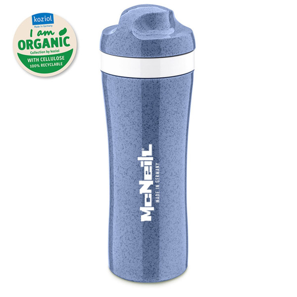 McNeill | Trinkflasche 425 ml, Koziol Oase Organic, blue | 3377800012