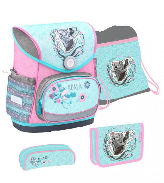 Belmil | Compact Schulranzen Set 4 - teilig Koala