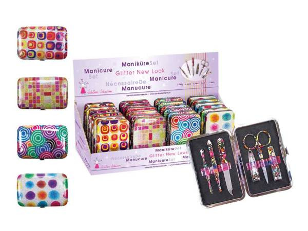 bb-Klostermann | Maniküre-Set Glitter | 1 Stück, sortiert