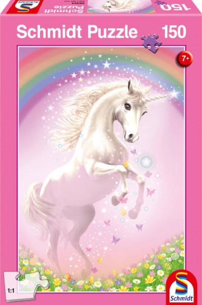 Schmidt-Spiele | Kinderpuzzle Standard 150 Teile | Rosa Einhorn, 150 Teile