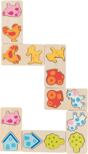 Gollnest | 3D Dominospiel Bauernhof | 56814