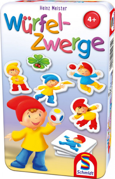 Schmidt-Spiele | Bring-Mich-Mit-Spiel in Metalldose | Würfelzwerge