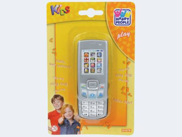 Happy People | Handy 10cm mit Sound Hologramm | 2-fach sortiert
