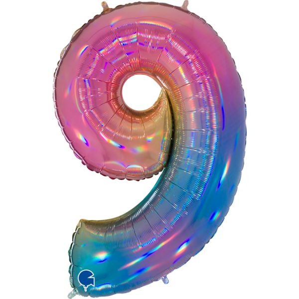 Zahl neuen in Regenbogen | Folienballon