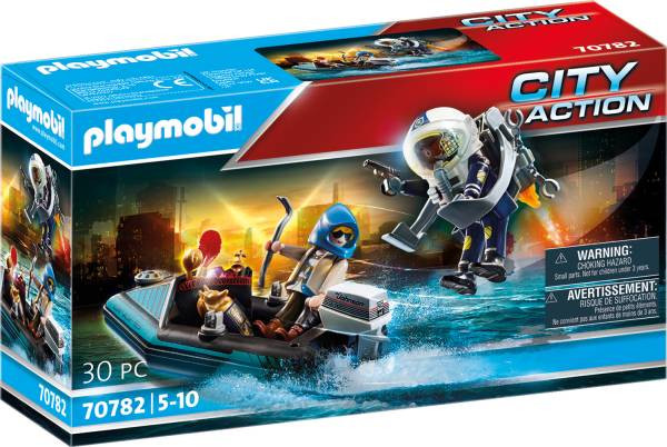 Playmobil | Polizei-Jetpack: Festnahme des Kunsträubers | 70782