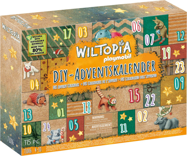 Playmobil | Wiltopia - DIY Adventskalender: Tierische Weltreise | 71006
