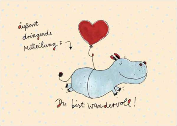 Rannenberg und Friends | Postkarte "Du bist wundervoll!"