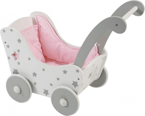 Bayer Siglinde | Holz-Puppenwagen Stars grey | 425_95
