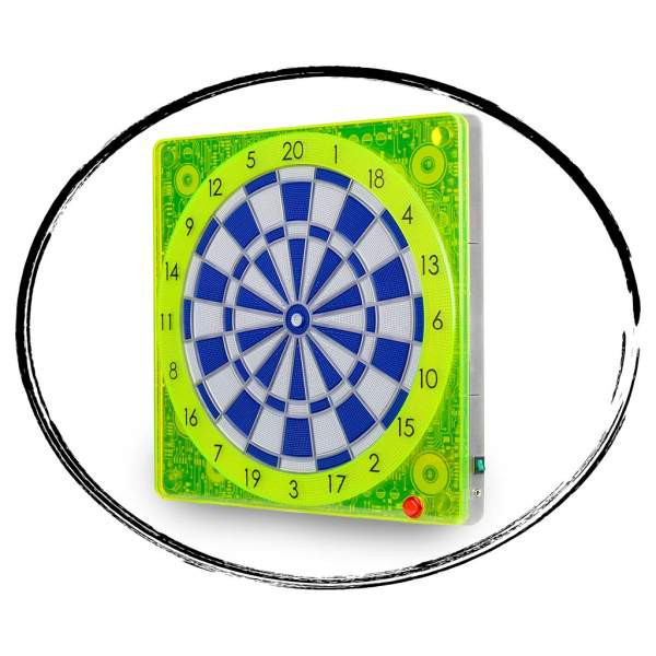 SMARTNESS ONLINE CONNECT DARTBOARD SQUARE-501, GELB