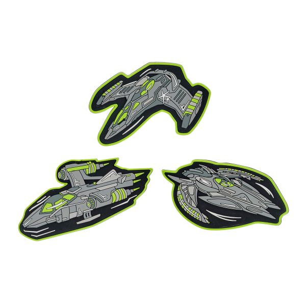 DERDIEDAS | WECHSELBUTTONS 3-TLG. NEON FIGHTER | 8401160