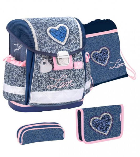 Belmil | Classy Schulranzen Set 4 - teilig Love