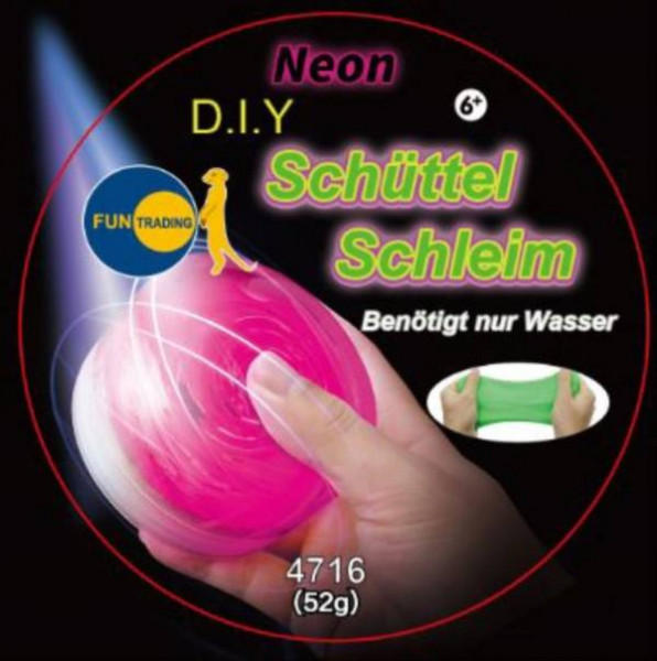 FUN TRADING | Schüttel-Schleim 1 Stück | Neon o. Glow in the Dark