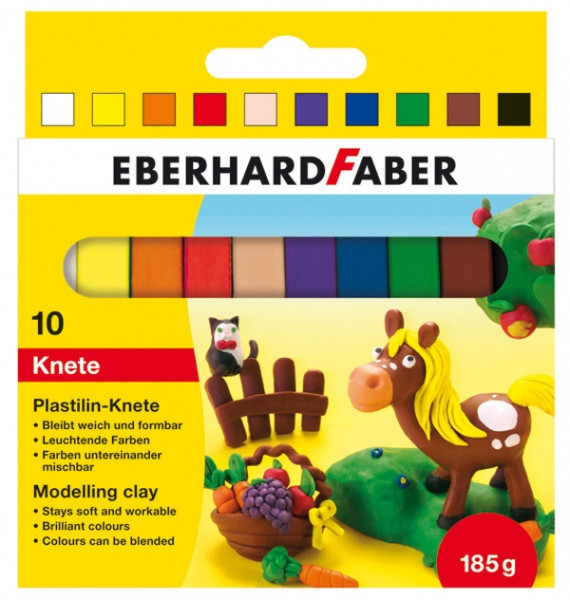 EBERHARD FABER | Plastilin-Knete 10er Kartonetui  | 572011