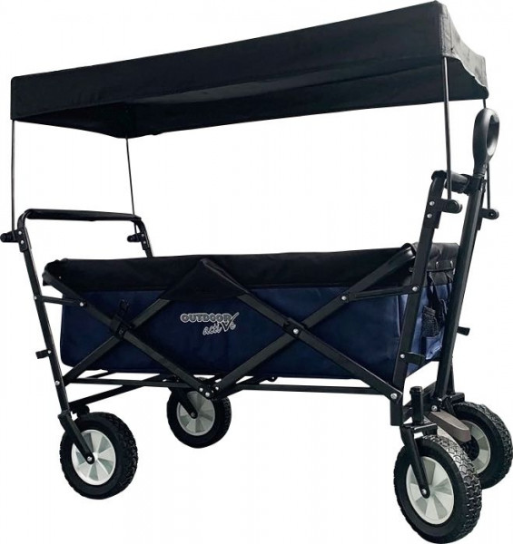 Vedes | OA Bollerwagen schwarz/blau mit UV-Dach | 0071301656