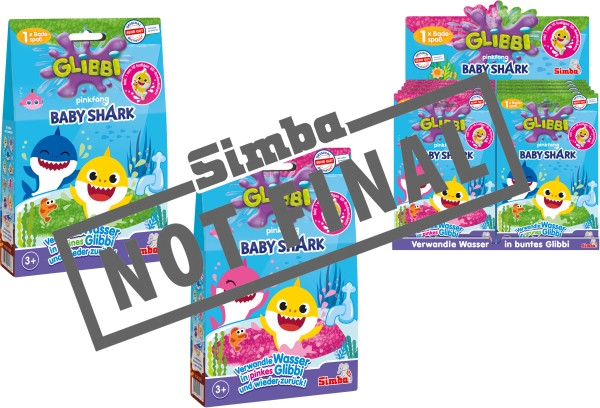 Simba Dickie | Glibbi Baby Shark, 2-sort. | 105953399