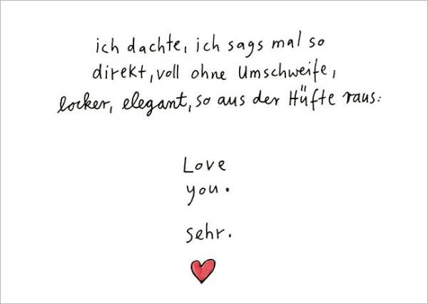 Rannenberg und Friends | Postkarte "Love you sehr"