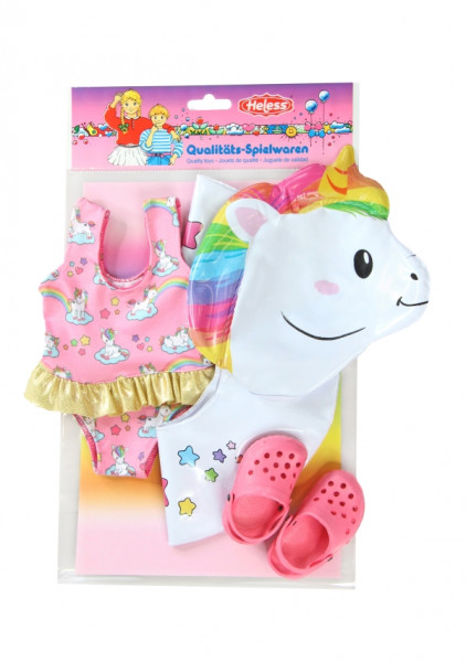 Heless | Pu-Schwimmset Einhorn Henri, Gr. 35-45cm | 66