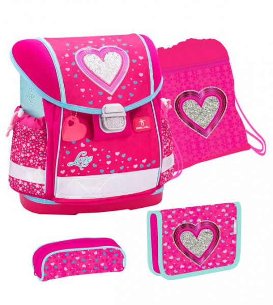 Belmil | Classy Schulranzen Set 4 - teilig Heart