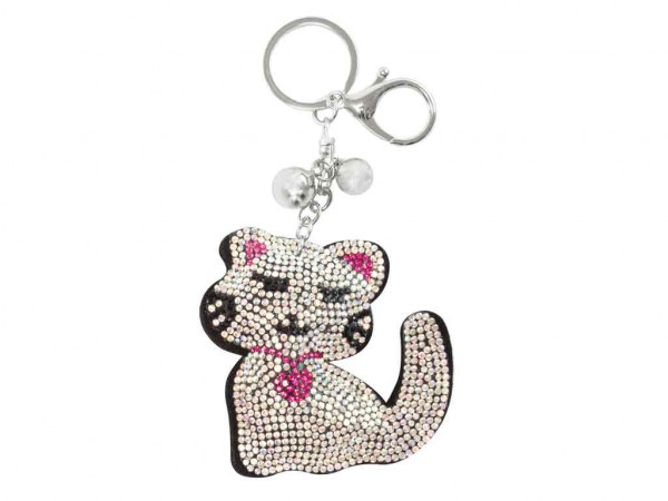 bb-Klostemann | bb-Klostermann | Glitzerschlüsselanhänger Katze | 30176 | 30176