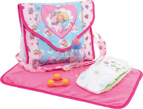 Heless | Pu-Wickeltasche Einhorn m. Zubehör | 978