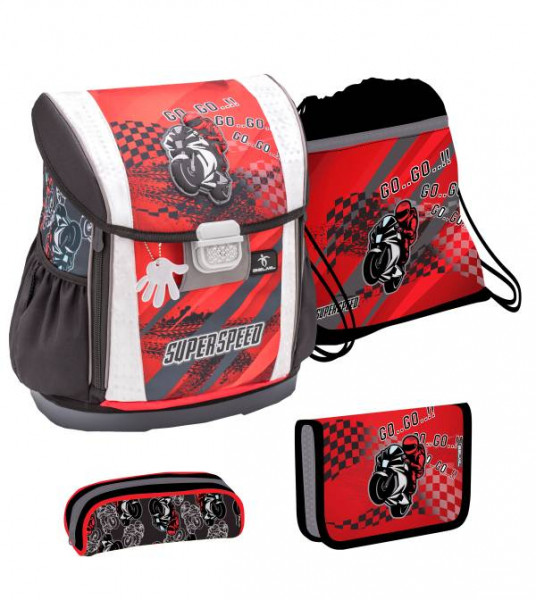 Belmil | Customize Me Schulranzen Set 4 - teilig Super Speed