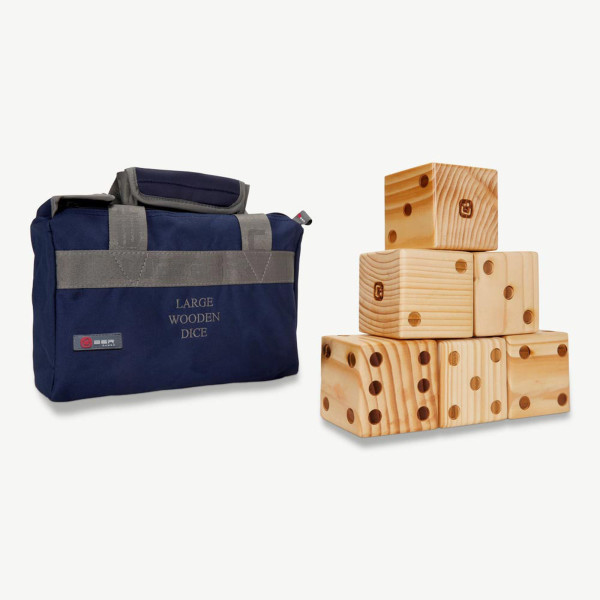 Ubergames | GROSSE HÖLZERNE WÜRFEL | 355G, 9X9CM | natur