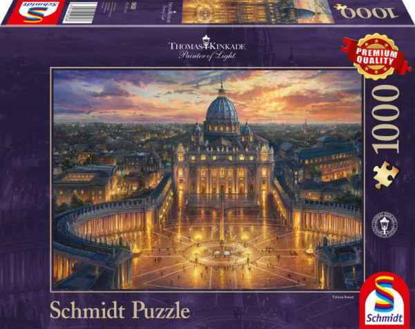 Schmidt-Spiele | Puzzle Thomas Kinkade 1.000 Teile | Vatikan