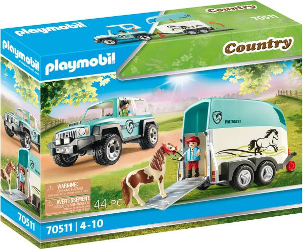 PLAYMOBIL® Country | PKW mit Ponyanhänger